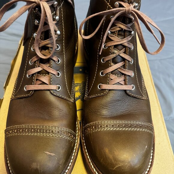 John Lofgren COMBAT BOOTS / HORWEEN LEATHER CXL DARK OLIVE - Picture 3 of 8